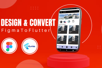 develop a flutter app and convert figma to flutter