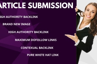 publish high authority article submission with images