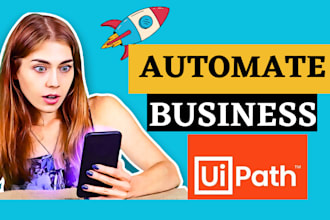 do manual business process automation using uipath rpa bots, flows
