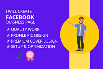 do facebook business page create, fan page, banner, and cover design