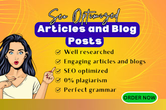 write SEO friendly articles and blog posts