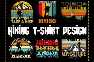 custom adventure mountain t shirt design for your pod store