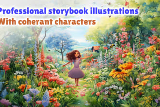 create unique storybook illustrations