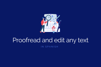 proofread, edit or rewrite any text or ai content in spanish