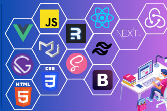 create web app using react js, next, gatsby, vue, angular