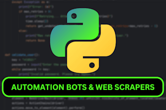 do automation and build bots in python and selenium