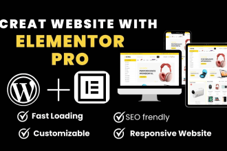 design and develop your wordpress website with elementor pro and astra pro
