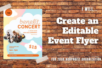 design an event flyer for your nonprofit