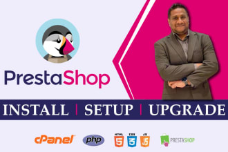 install, setup, upgrade prestashop website