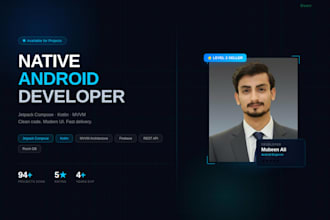 develop a professional android app in kotlin and jetpack compose