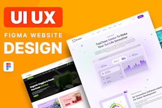 do web uiux design website design in figma, adobe xd or PSD