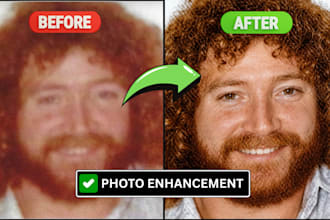 fix blurry photos, enhance and upscale image, and  restore old photo