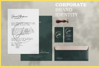 design your corporate identity along with brand book