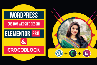 create a hotel, travel, or custom website  using elementor pro and crocoblock