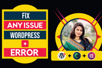fix wordpress issues, wordpress bug and woocommerce errors in 24 hours