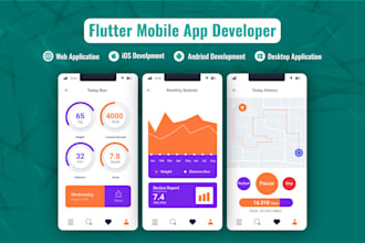 develop a flutter cross platform mobile app with firebase integration