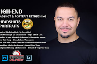 do headshot, portrait, and natural beauty retouch