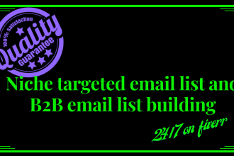 provide niche targeted email list and b2b email list building