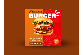 design food menu, flyer, food poster, event poster and instagram ads