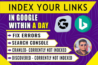 give google indexing service, fix search console errors