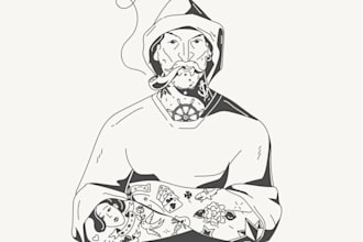 create custom lineart illustrations for your projects