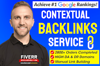do dofollow contextual SEO backlinks manual link building for google top ranking