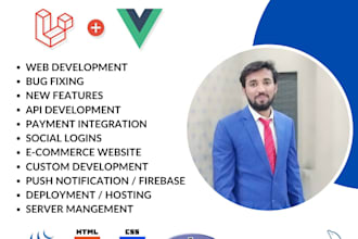 fix bugs and modify your PHP laravel web app