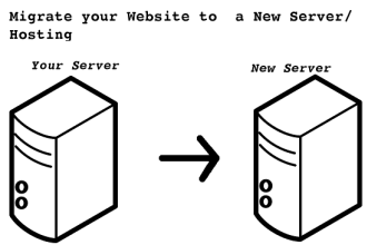 migrate any website from one hosting to another hosting or server
