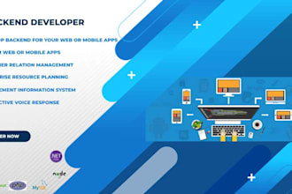 develop backend for your web or mobile apps