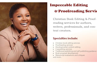 be your christian book editor, editing and proofreading christian book