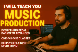 teach music production step by step
