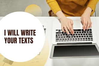 write texts for you