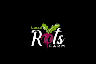design beneficial and satisfying organic farm logo