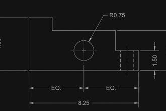 draw 2d mechanical and engineering drawings on autocad