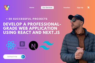 build your custom website full stack website and front end website