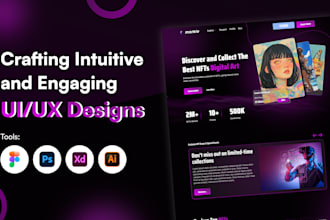 do website UI UX design in figma or landing page