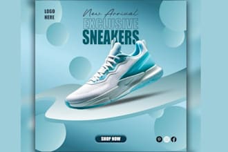 design your shoes banner for your shoes shop