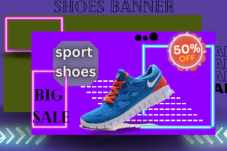 design your shoes banner for your shoes shop