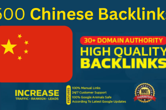 create 500 chinese backlinks improve ranking