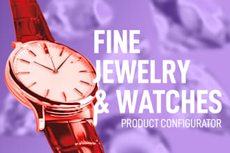 create a jewelry website or 3d product configurator
