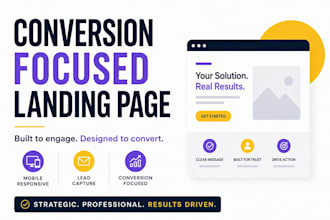 design a conversion focused landing page