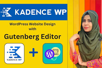 create wordpress website with gutenberg and kadence block