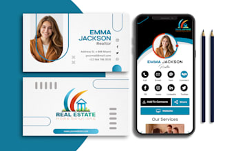 do modern digital business card design for your business