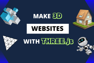 do professional 3d website development with three js and react three fiber