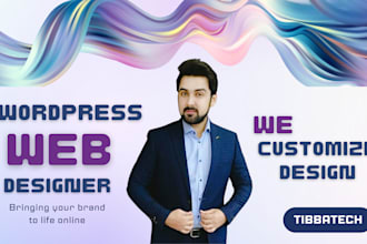 customize wordpress website or redesign