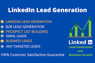 b2b lead generation, email address by using linkedin