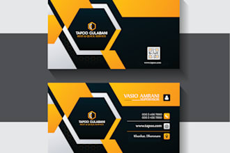 design digital business card, visiting card for your brand identity