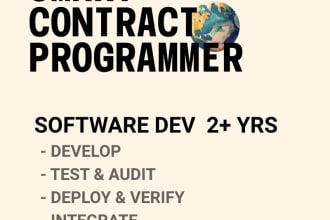 develop, audit, and optimize smart contracts for blockchain projects