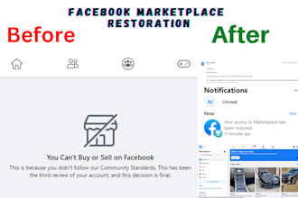 help to fix issues with your facebook marketplace