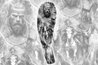 create a special, unique tattoo design for you, any tattoo design, tattoo artist